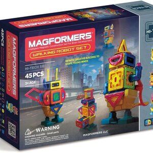 Magformers Hi-Tech Walking Robot Set - Intelligent Magnetic Construction Set NEW